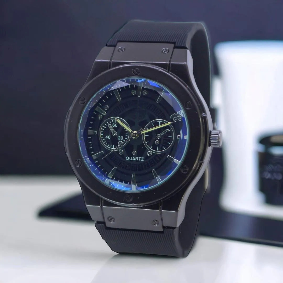 Men’s Quartz Watch with Silicone Strap