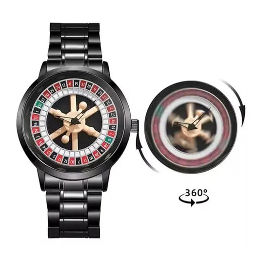 360° Rotating Dial Unique Luxury Wrist Watch